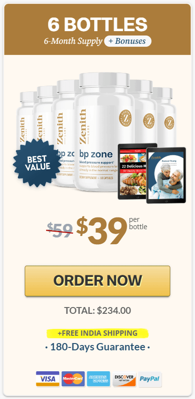 Bp zone order 6 bottle